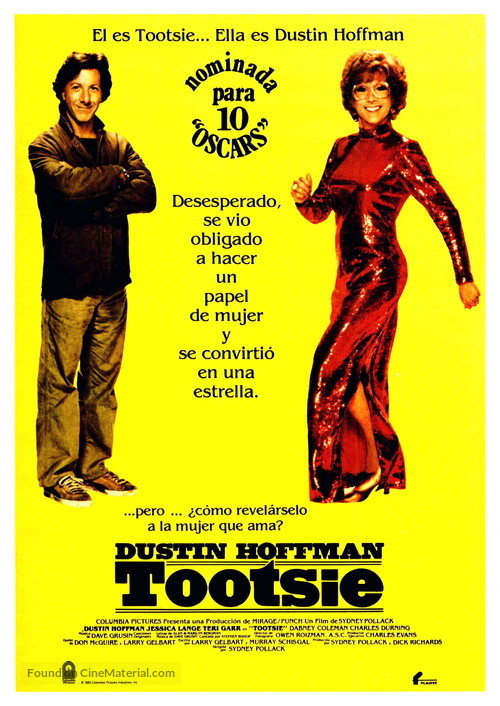 Tootsie - Spanish Movie Poster