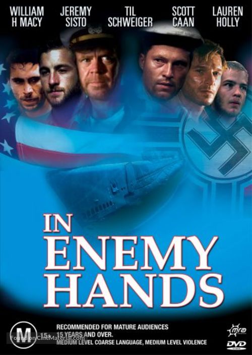 In Enemy Hands - Australian DVD movie cover