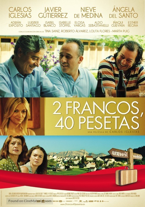 2 francos, 40 pesetas - Spanish Movie Poster