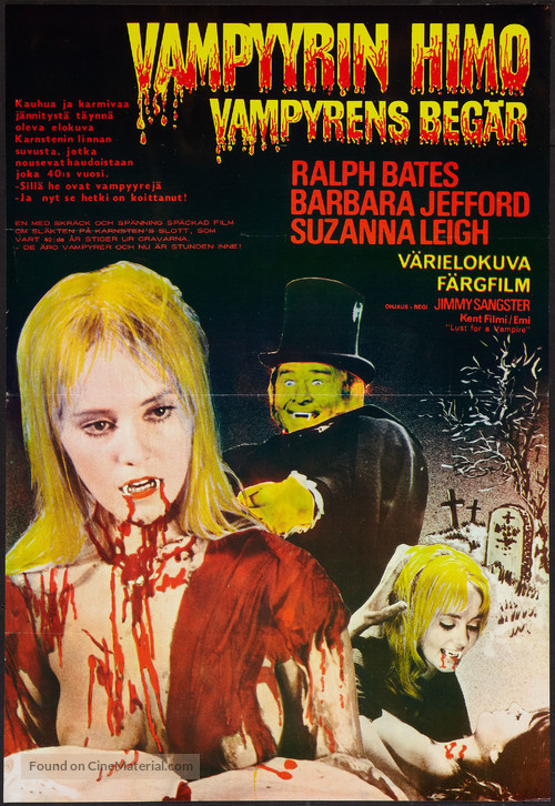 Lust for a Vampire - Finnish Movie Poster