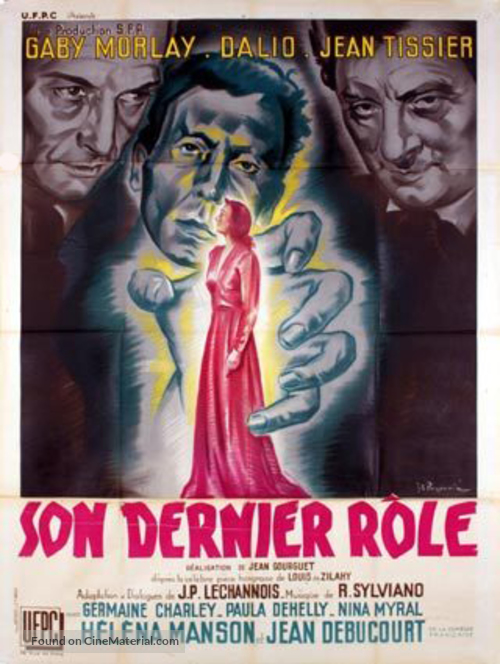 Son dernier r&ocirc;le - French Movie Poster