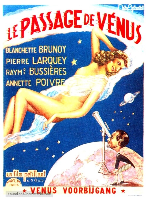 Le passage de V&eacute;nus - Belgian Movie Poster