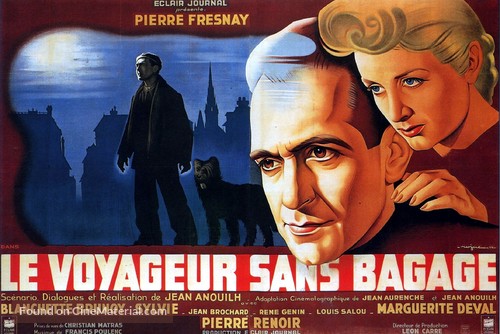 Voyageur sans bagages, Le - French Movie Poster