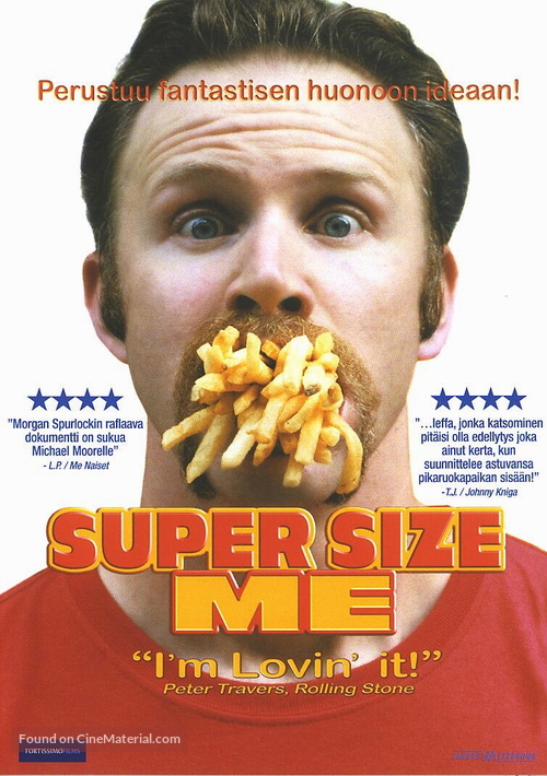 Super Size Me - Finnish DVD movie cover