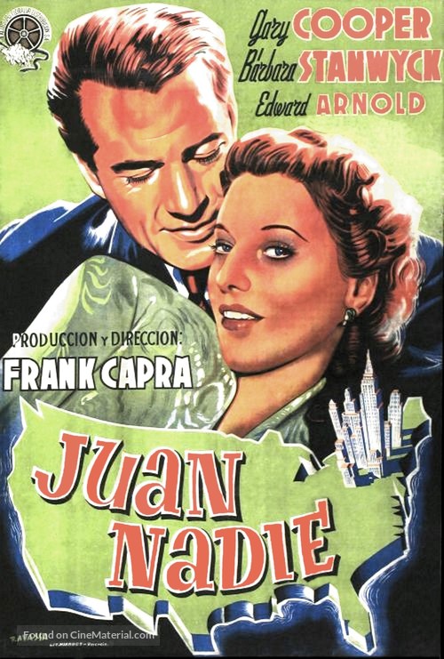 Meet John Doe - Spanish Movie Poster