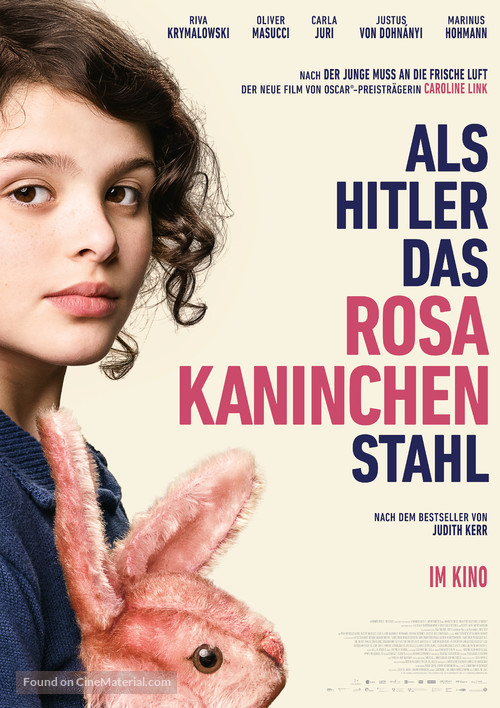 Als Hitler das rosa Kaninchen stahl - German Movie Poster