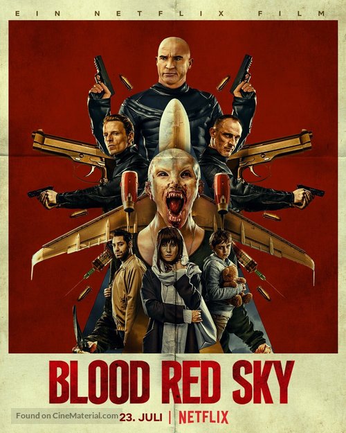 Blood Red Sky - German Movie Poster