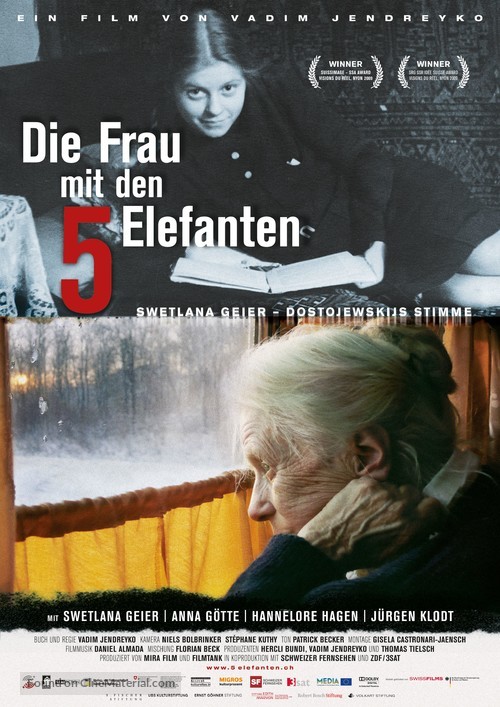 Die Frau mit den 5 Elefanten - German Movie Poster