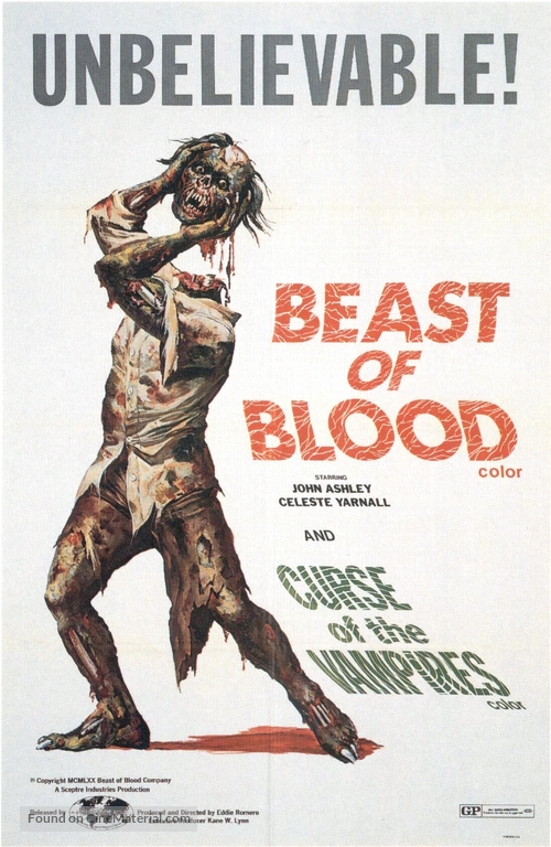 Beast of Blood - Combo movie poster