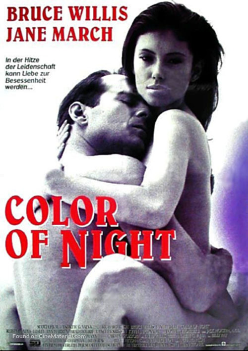 Color of Night - German Movie Poster