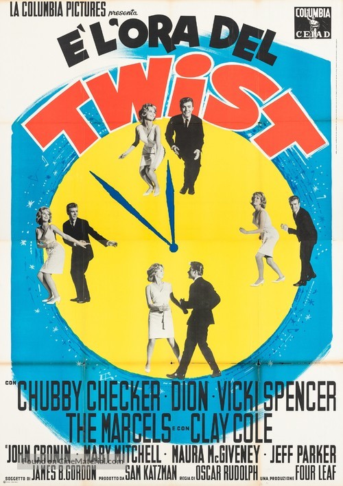 Twist Around the Clock - Italian Movie Poster