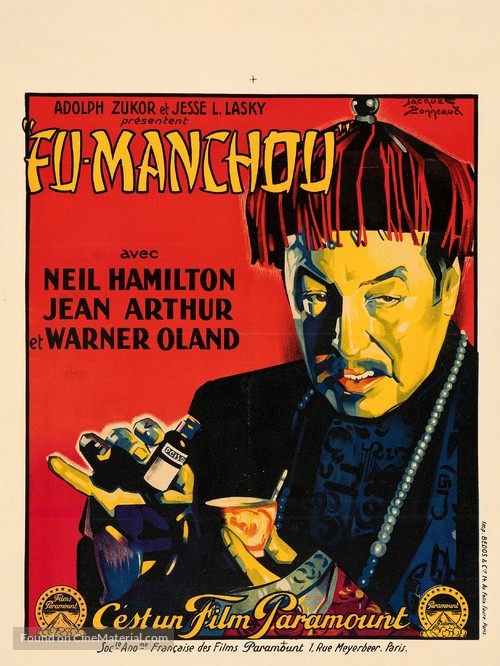 The Mysterious Dr. Fu Manchu - French Movie Poster