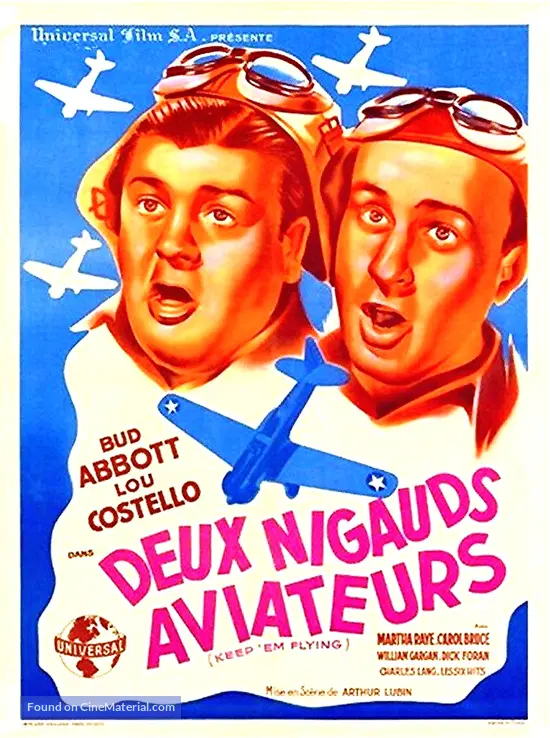 Keep &#039;Em Flying - French Movie Poster