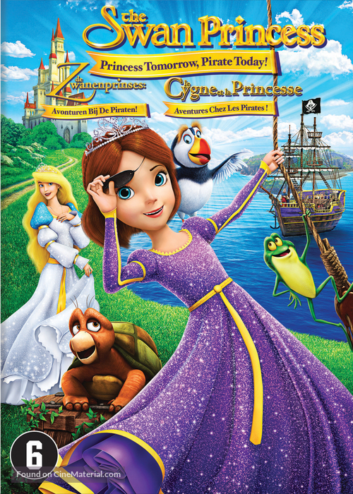 The Swan Princess: Princess Tomorrow, Pirate Today! - Dutch DVD movie cover