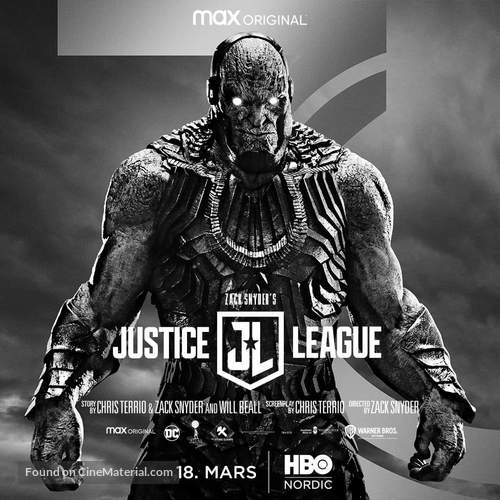 Zack Snyder&#039;s Justice League - Norwegian Movie Poster