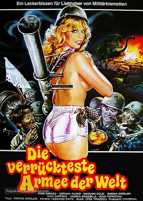 L&#039;esercito pi&ugrave; pazzo del mondo - German Movie Poster