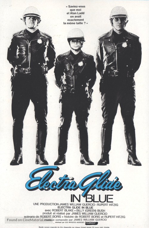 Electra Glide in Blue - French Movie Poster