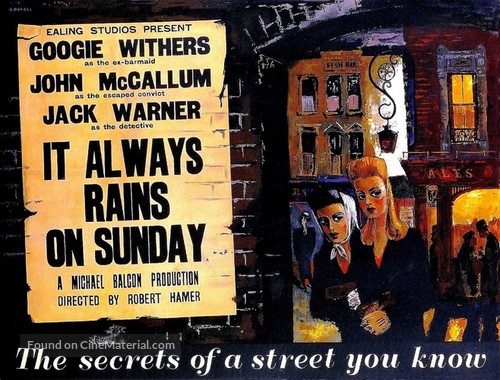 It Always Rains on Sunday - British Movie Poster