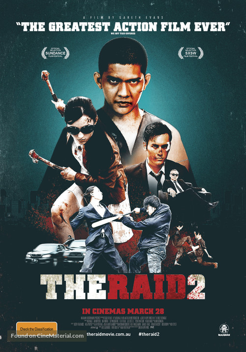 The Raid 2: Berandal - Australian Movie Poster