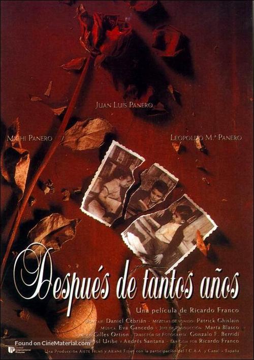 Despu&eacute;s de tantos a&ntilde;os - Spanish Movie Poster