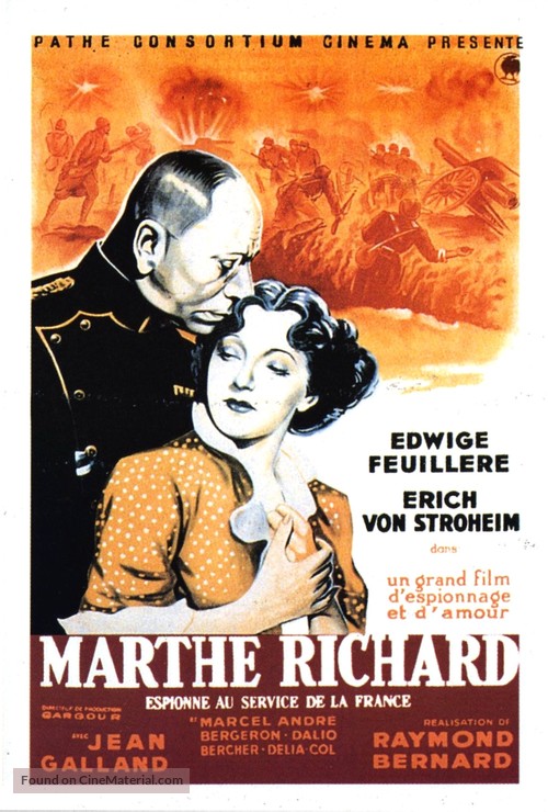 Marthe Richard au service de la France - French Movie Poster