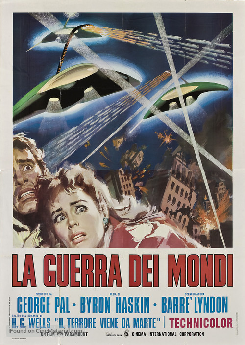 The War of the Worlds - Italian Re-release movie poster