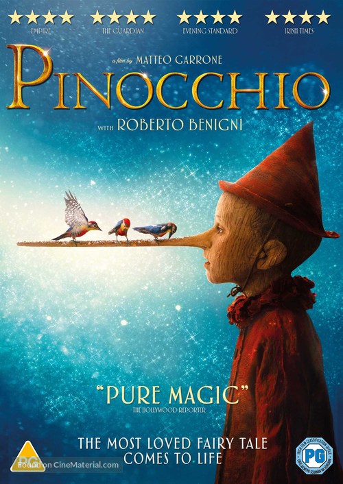 Pinocchio - British DVD movie cover