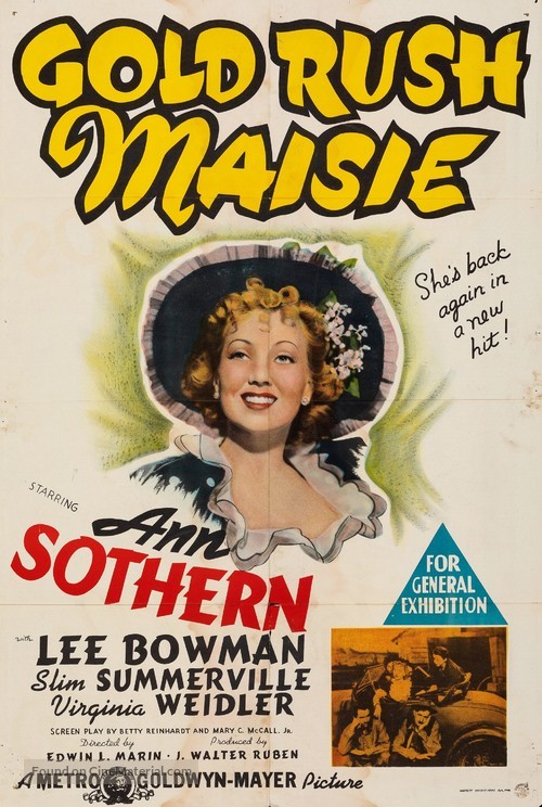 Gold Rush Maisie - Australian Movie Poster
