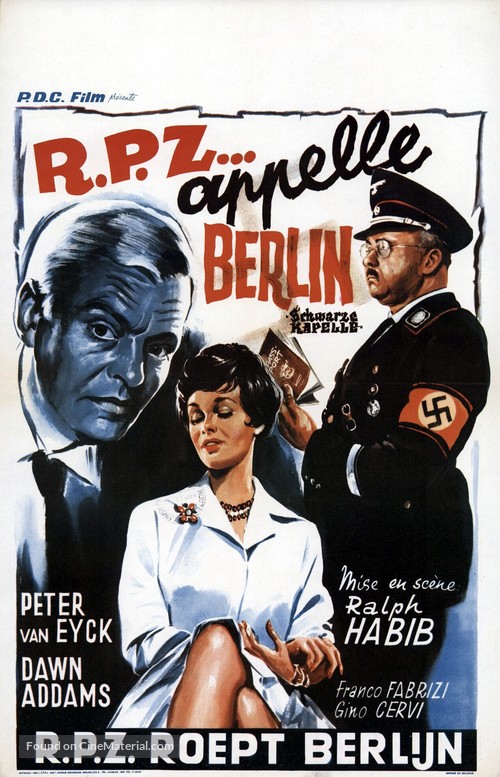 Geheimaktion schwarze Kapelle - Belgian Movie Poster