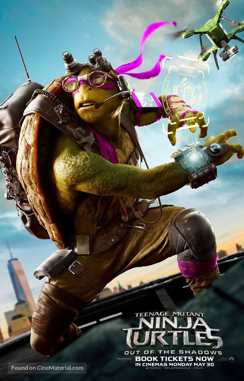 Teenage Mutant Ninja Turtles: Out of the Shadows - British Movie Poster