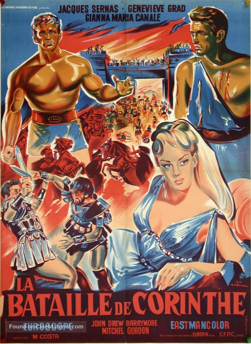 Il conquistatore di Corinto - French Movie Poster