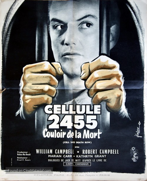 Cell 2455 Death Row - French Movie Poster