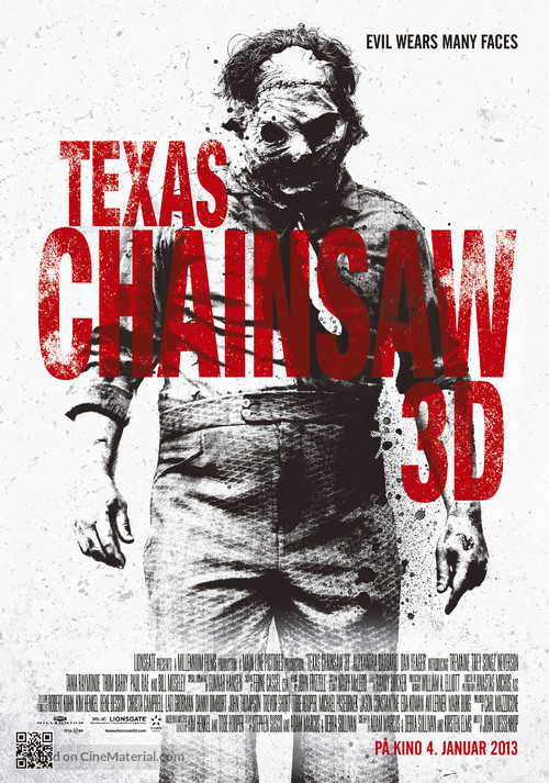 Texas Chainsaw Massacre 3D - Norwegian Movie Poster