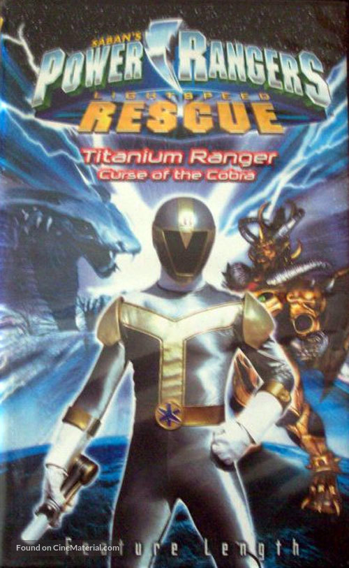 Power Rangers Lightspeed Rescue - Titanium Ranger: Curse of the Cobra - VHS movie cover