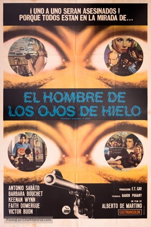 L&#039;uomo dagli occhi di ghiaccio - Spanish Movie Poster