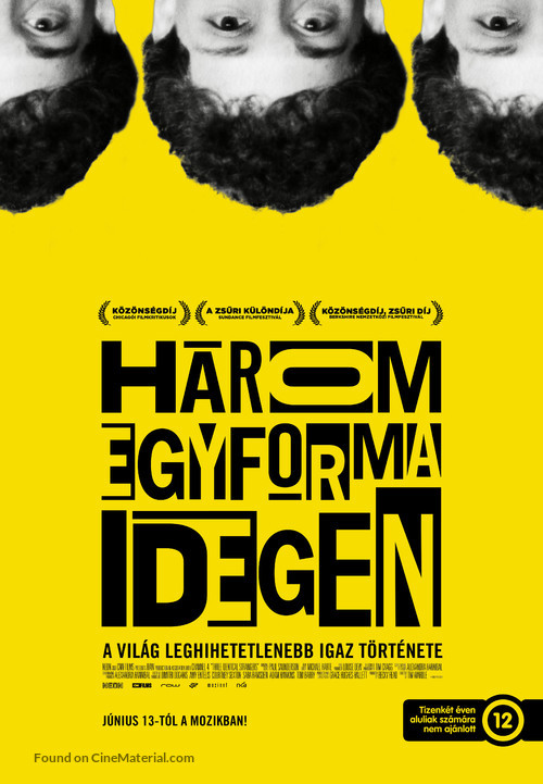 Three Identical Strangers - Hungarian Movie Poster