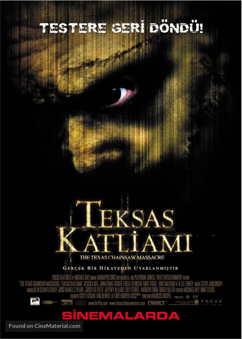 The Texas Chainsaw Massacre - Turkish Movie Poster