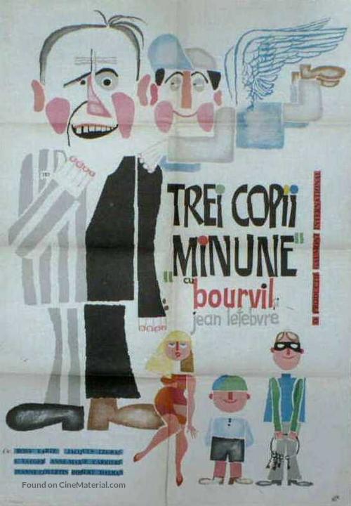 Trois enfants... dans le d&eacute;sordre - Romanian Movie Poster