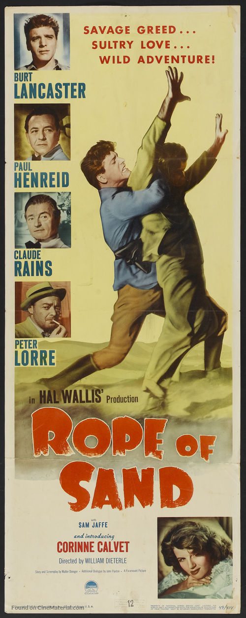 Rope of Sand - Movie Poster