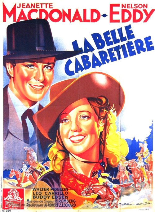 The Girl of the Golden West - French Movie Poster