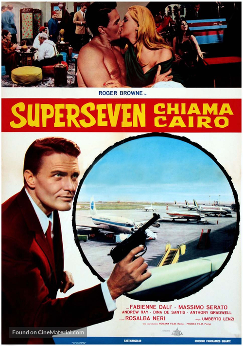 Superseven chiama Cairo - Italian Movie Poster