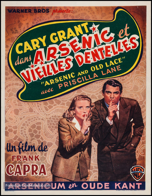 Arsenic and Old Lace - Belgian Movie Poster