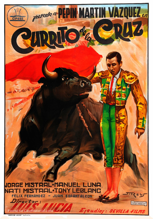 Currito de la Cruz - Spanish Movie Poster