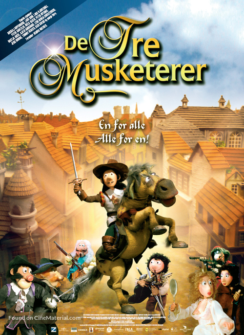 De tre musketerer - Danish Movie Poster