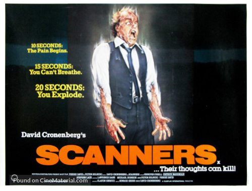 Scanners - British Movie Poster