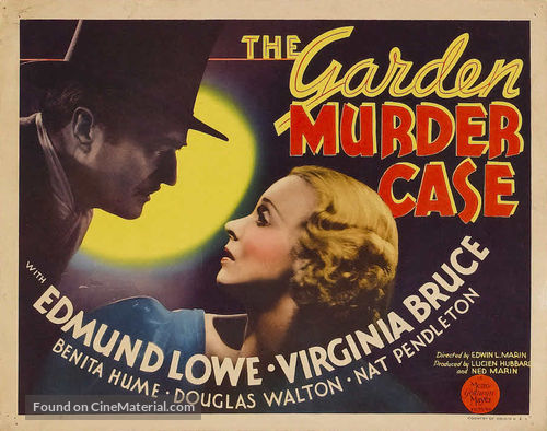 The Garden Murder Case - Movie Poster