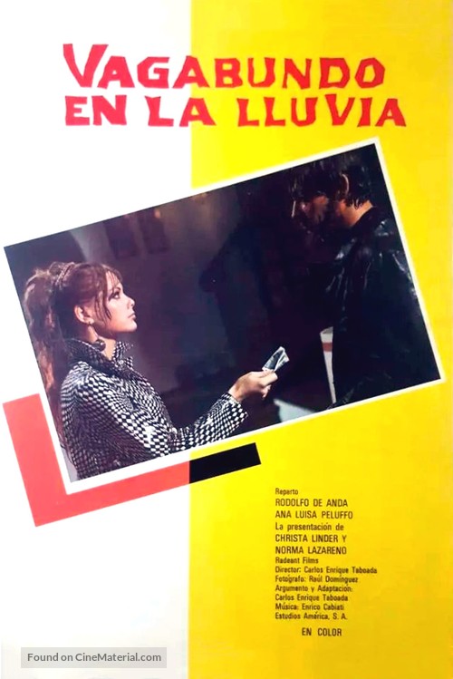 Vagabundo en la lluvia - Mexican Movie Poster