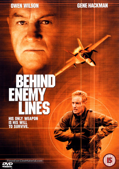 Behind Enemy Lines - British DVD movie cover