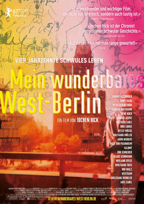 Mein wunderbares West-Berlin - German Movie Poster