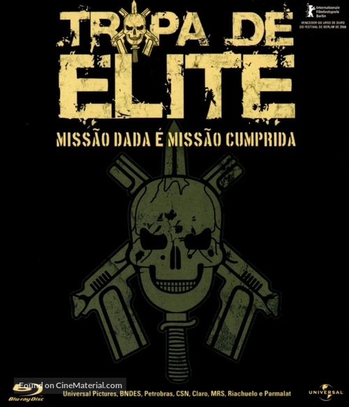 Tropa de Elite - Brazilian Blu-Ray movie cover